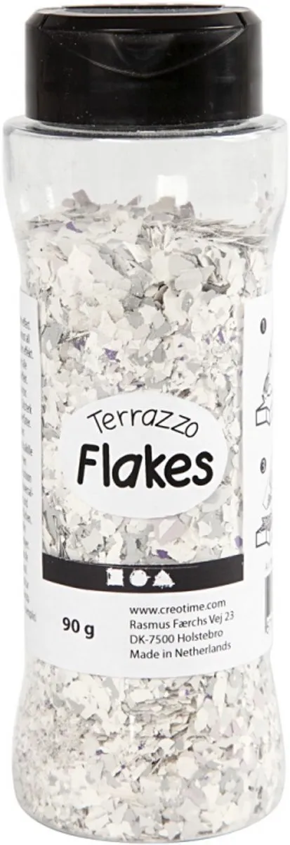 Creativ Company Terrazzo Vlokken Grijs 90g
