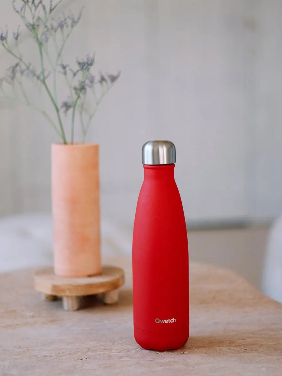 Qwetch Originals Thermosfles 1000ml - Matt Rood - afbeelding 4 van 6