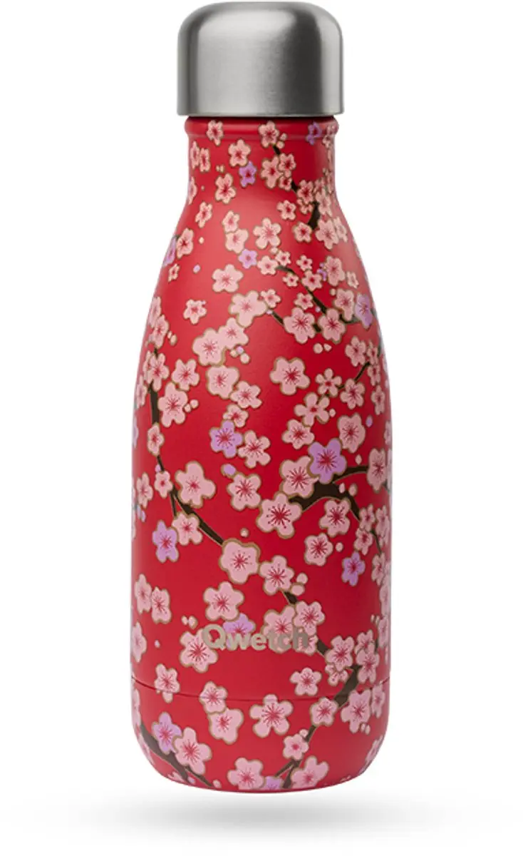 Qwetch Originals Flowers Thermosfles 1000ml - Rood - afbeelding 3 van 6