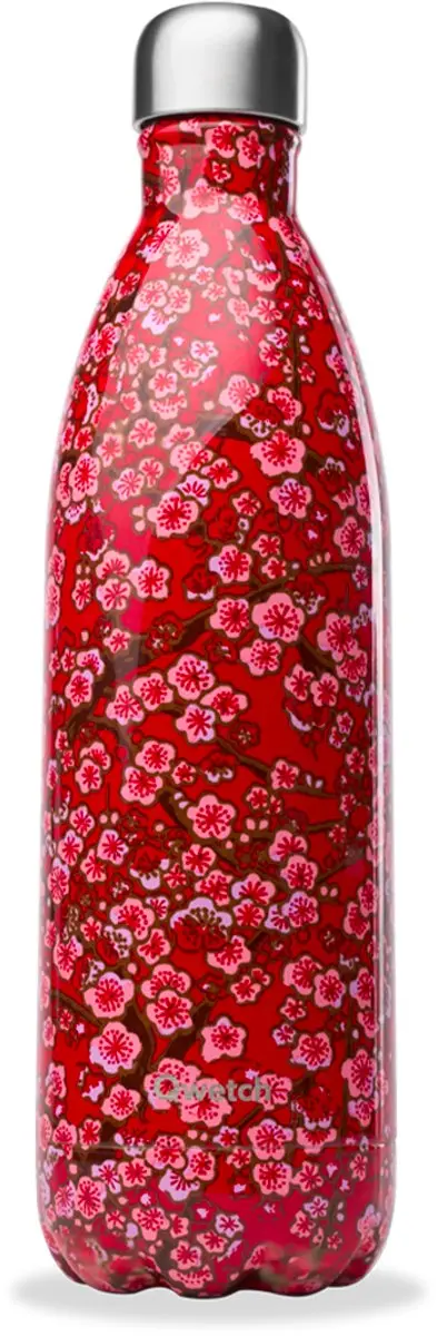 Qwetch Originals Flowers Thermosfles 1000ml - Rood - afbeelding 4 van 6