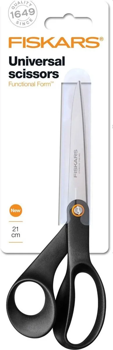 Fiskars Universele Schaar Rechtshandig 21cm - Zwart