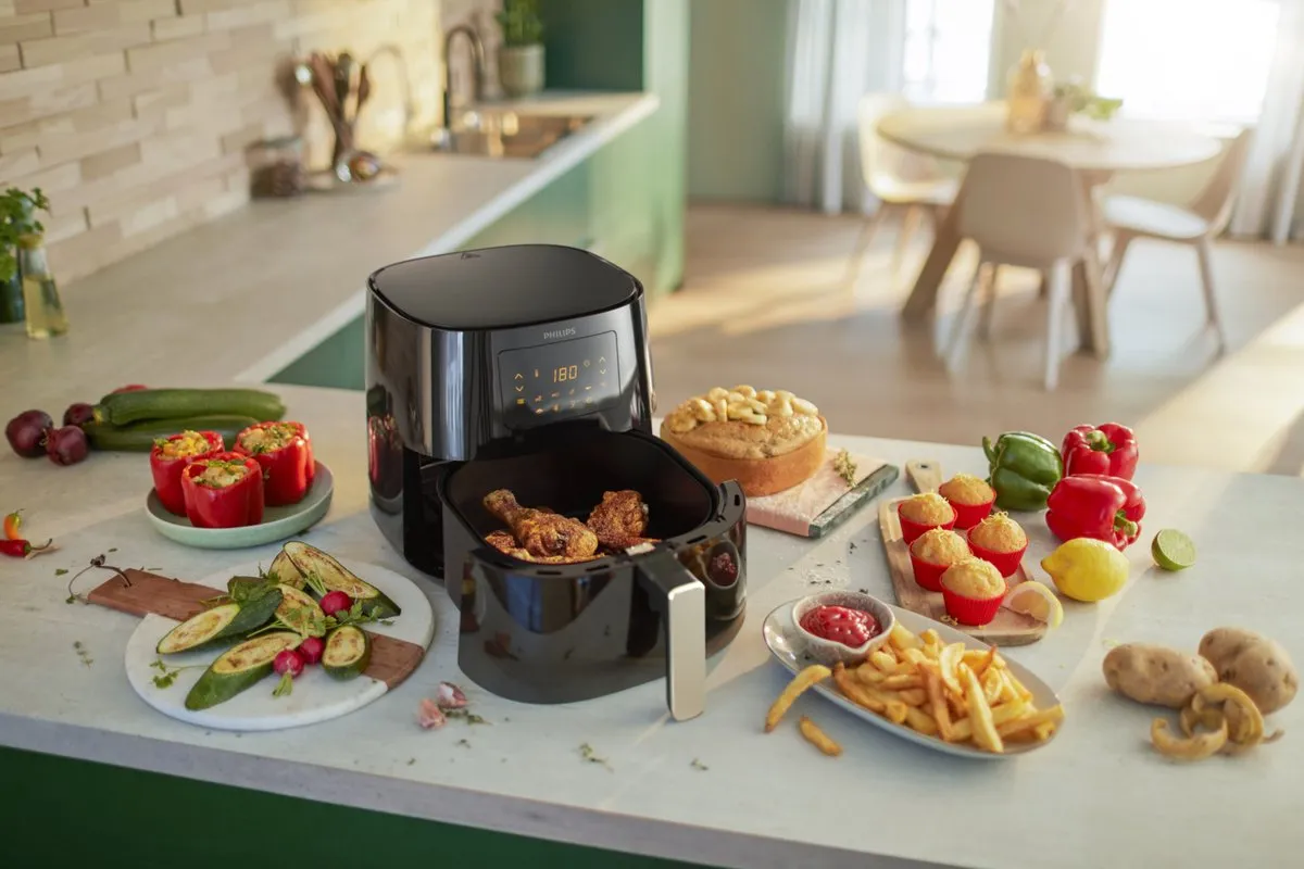 Philips Airfryer Essential 3000 HD9270/70 - 6,2L - Zwart/Grijs