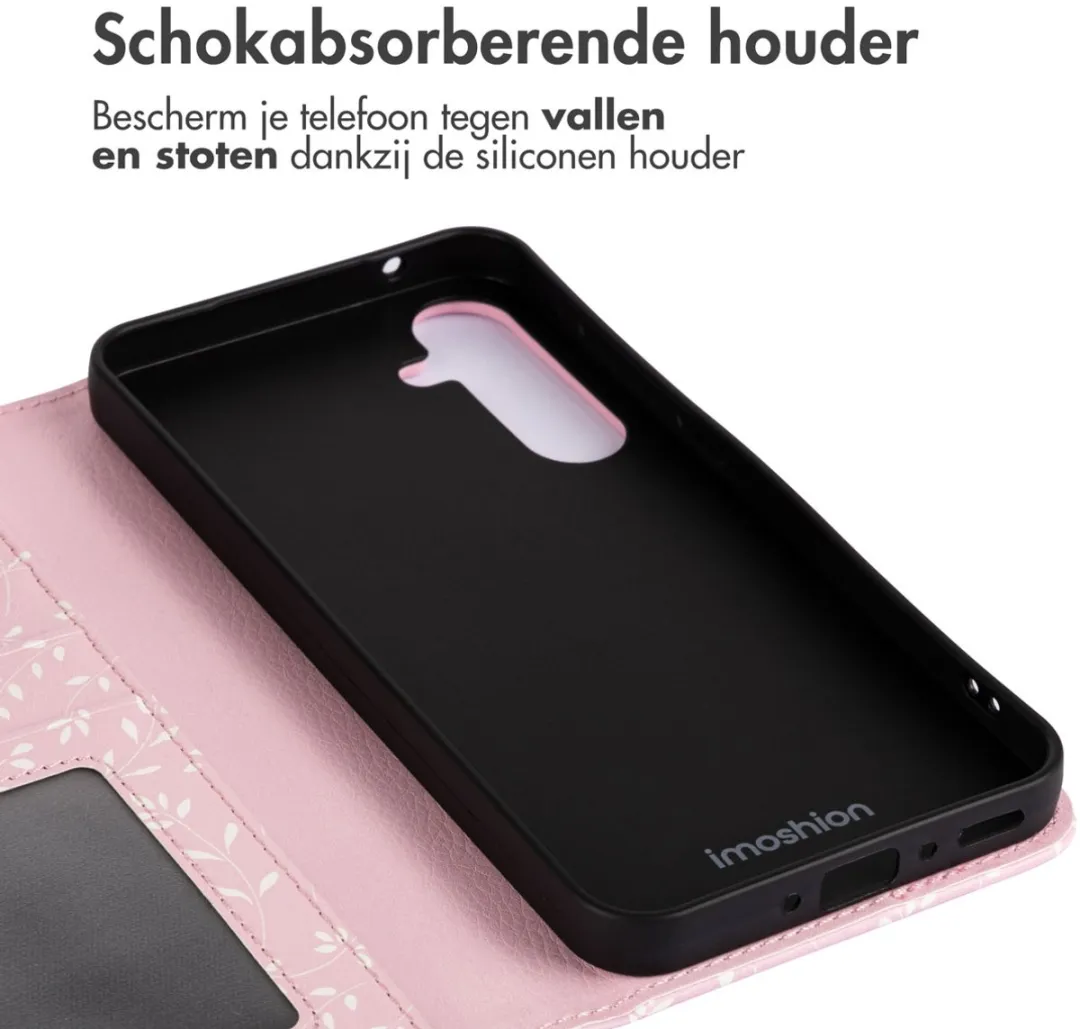 Imoshion Samsung Galaxy A35 Hoesje - Pink Bazaar Flowers - 3 Pasjes
