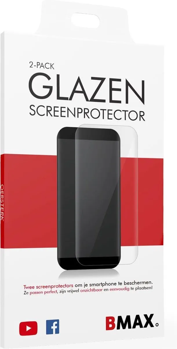 2-pack BMAX geschikt voor de Apple iPhone 11 Screenprotector Full Cover Glas | Dekt het volledige scherm! | Beschermglas | Tempered Glass