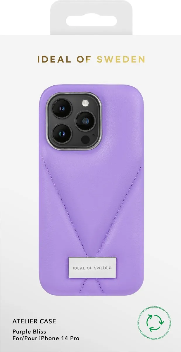 iDeal of Sweden Fashion Case Atelier iPhone 14 Pro Purple Bliss - afbeelding 3 van 4