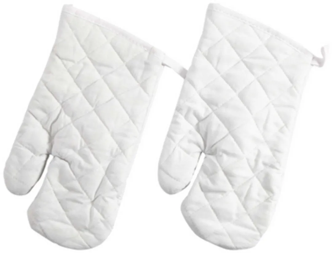 Creativ Company Ovenhandschoen Creotime 18x28cm - Wit