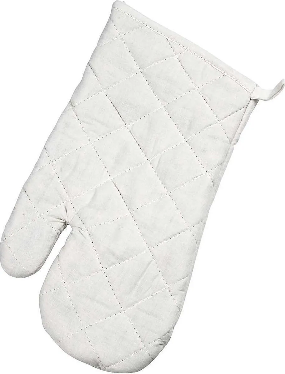 Creativ Company Ovenhandschoen Creotime 18x28cm - Wit