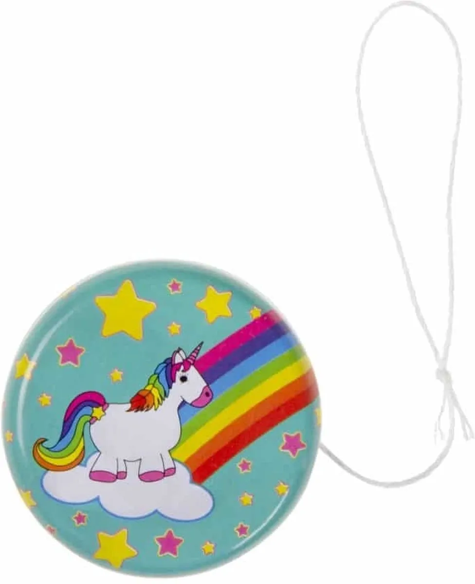Toi-Toys Metalen Yoyo Eenhoorn 5cm Turquoise