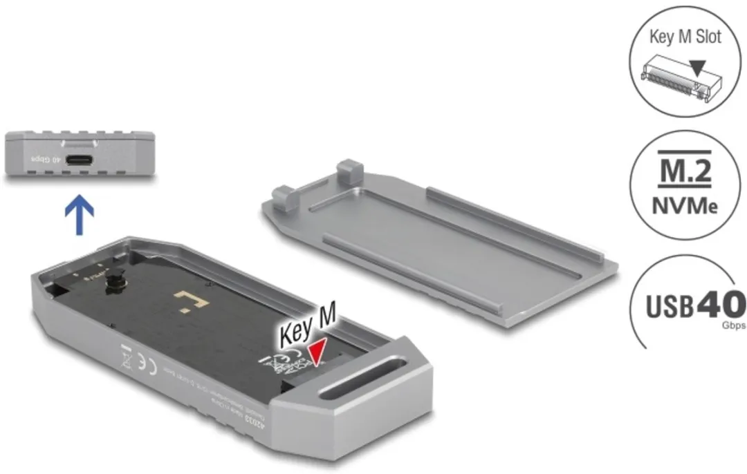Delock M.2 NVMe SSD Enclosure 42033