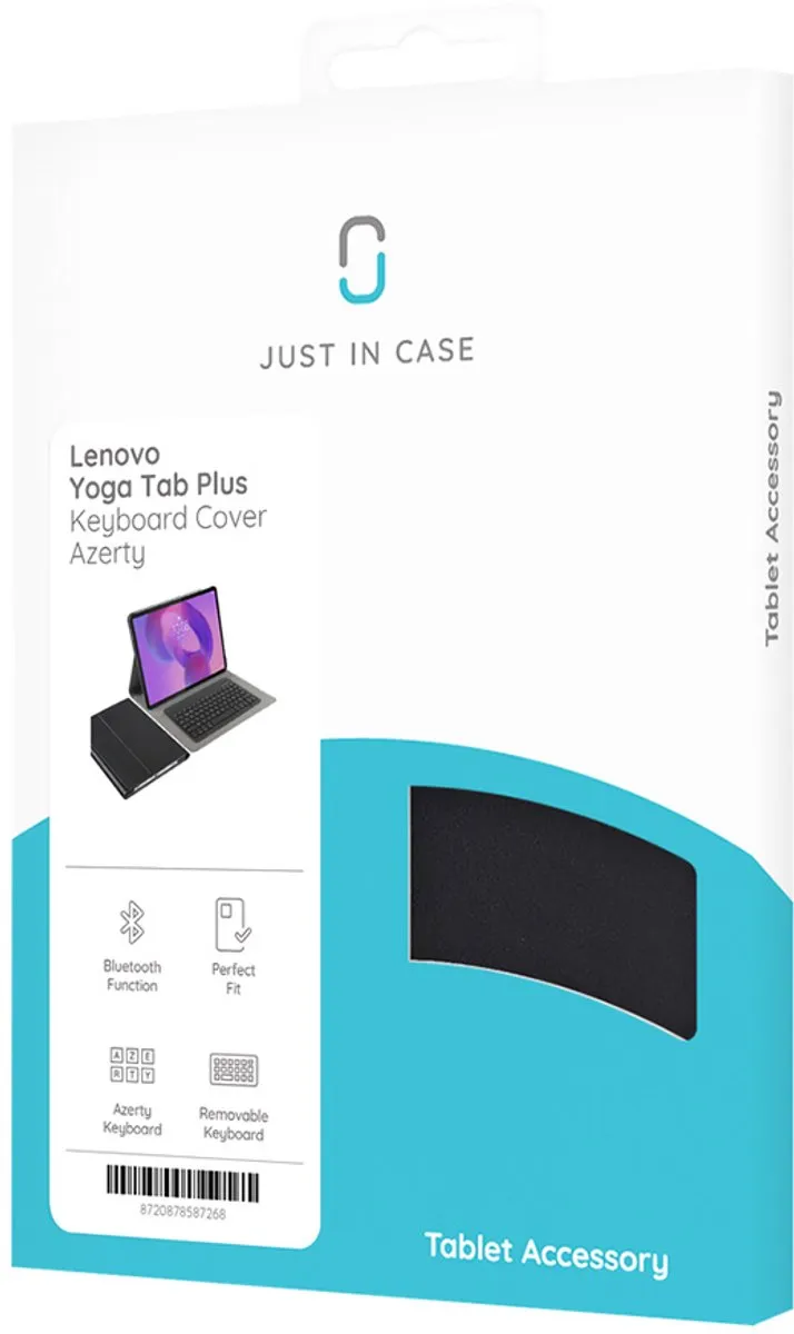Just in Case Toetsenbordhoes Lenovo Yoga Tab Plus - Zwart