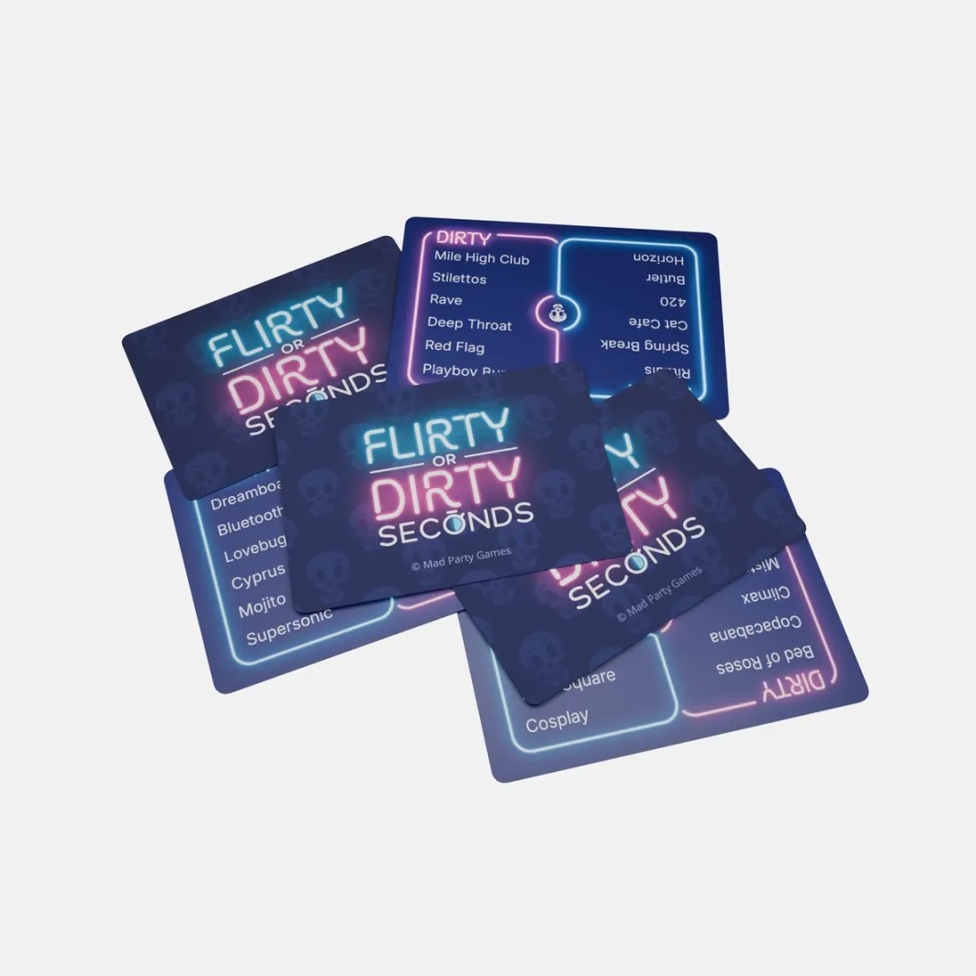 Flirty Dirty Seconds - Taboe - Alias - 30 Seconden - Flirty and Dirty topics - leuk grappig