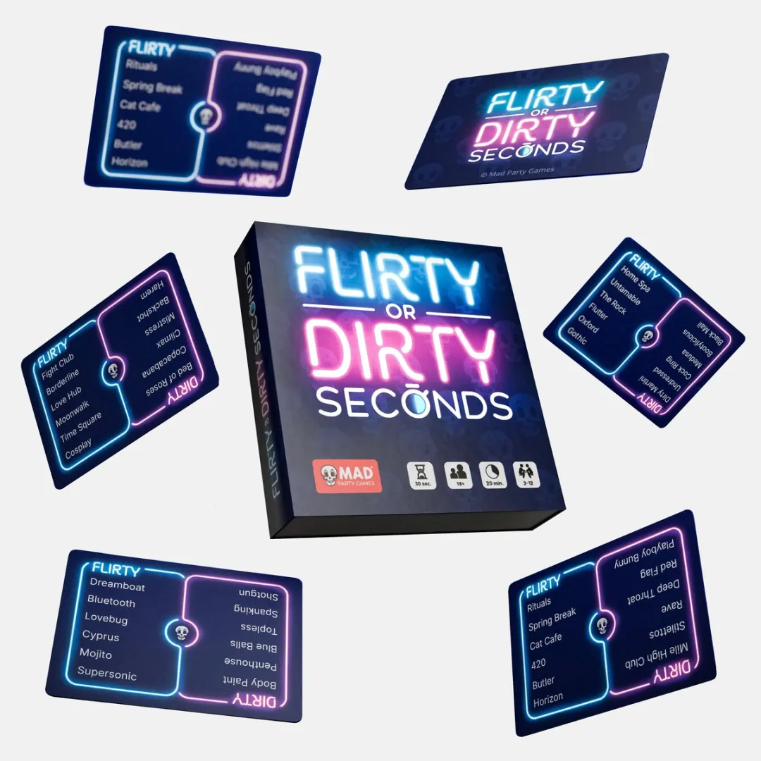 Flirty Dirty Seconds - Taboe - Alias - 30 Seconden - Flirty and Dirty topics - leuk grappig