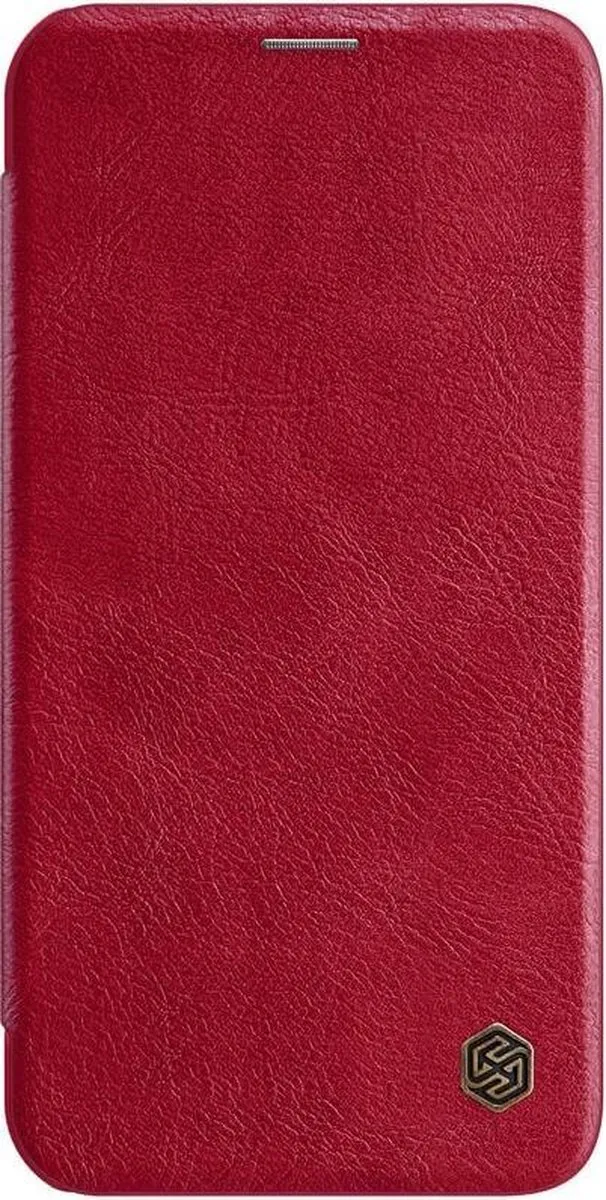 Nillkin Qin Leather Hoesje iPhone 12 Mini - Rood - 2 Pasjes
