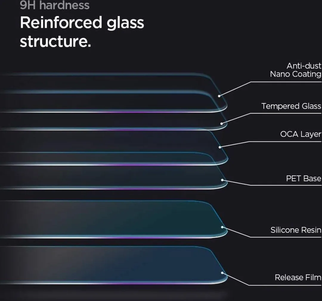 Spigen GlastR AlignMaster AGL00109 Glasbeschermer - 2 Stuks - afbeelding 6 van 6