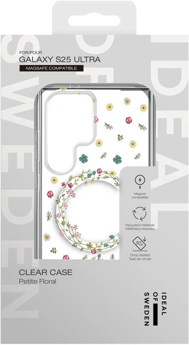 iDeal of Sweden Clear Case S25 Ultra - Petite Floral - MagSafe