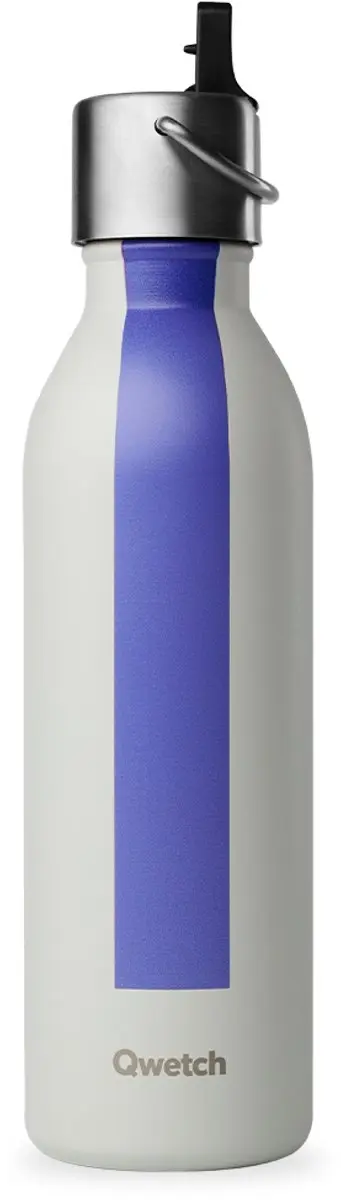 Qwetch Active Sport Isolerende Fles 600ml - Grijs - afbeelding 3 van 3