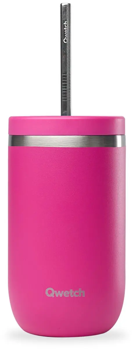 Qwetch Cold Cup Isolerende RVS Beker - Magenta - afbeelding 2 van 4