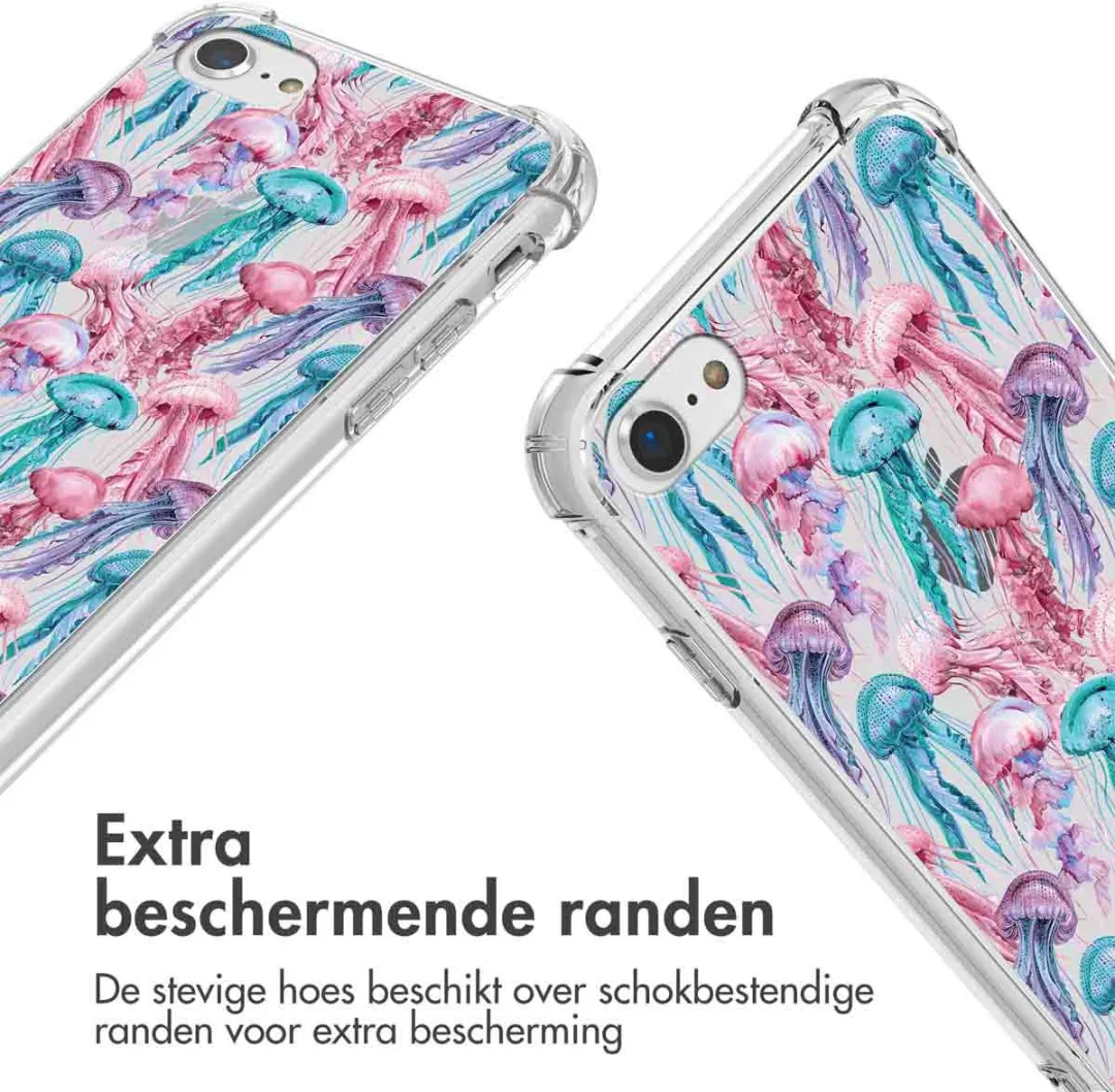 Imoshion Hoesje iPhone 8/SE 2022 - Jellyfish Watercolor