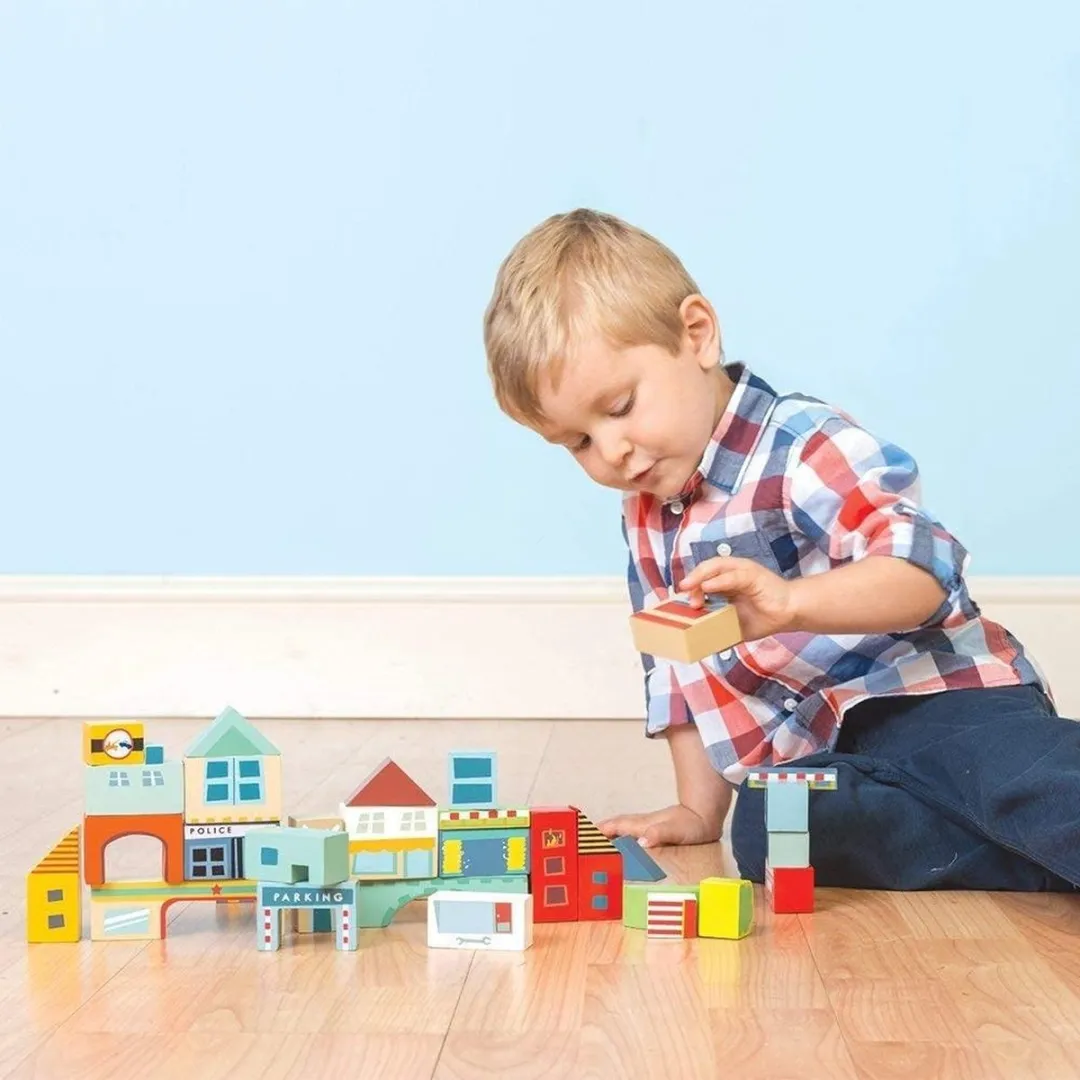 Le Toy Van Blokken Stadsthema - 34 Stuks - Multicolor