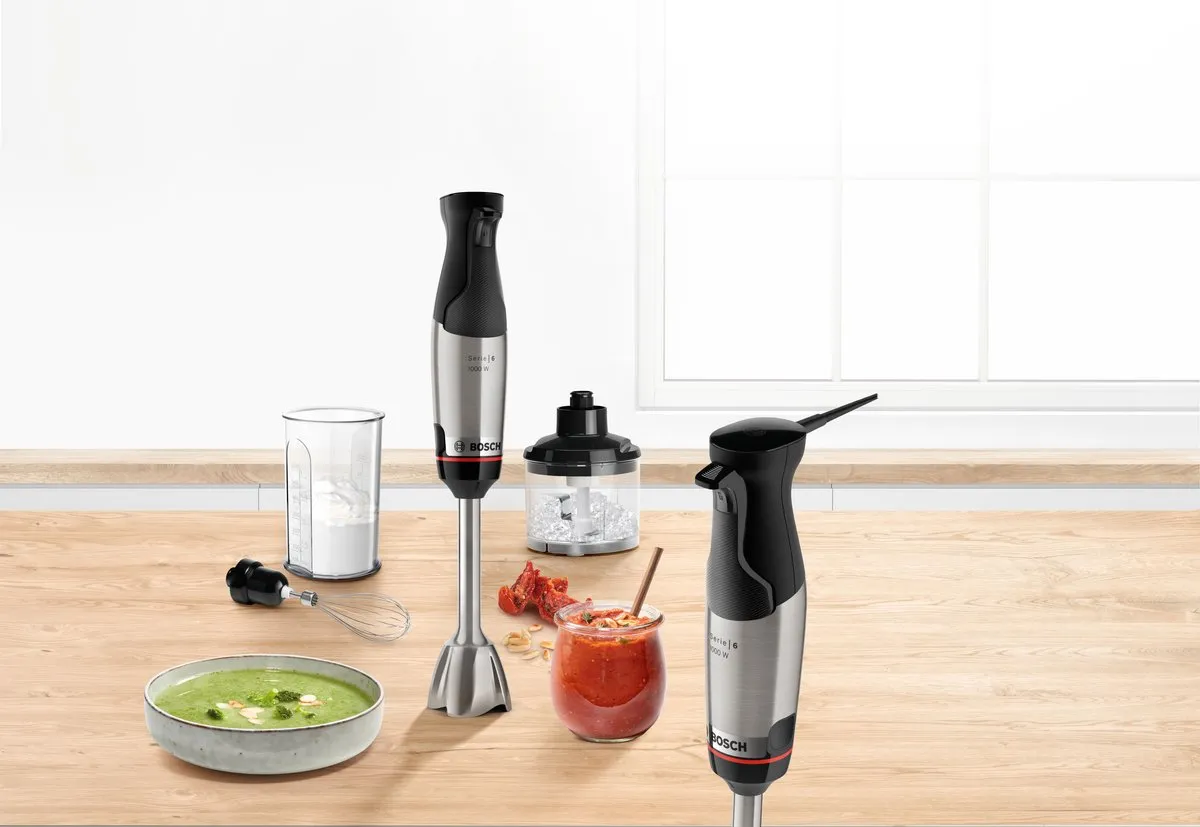 Bosch MSM6M623 ErgoMaster Staafmixer 1000W - Zwart/RVS