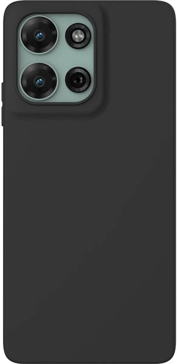 Just in Case TPU Hoesje Motorola Moto G75 - Effen Zwart