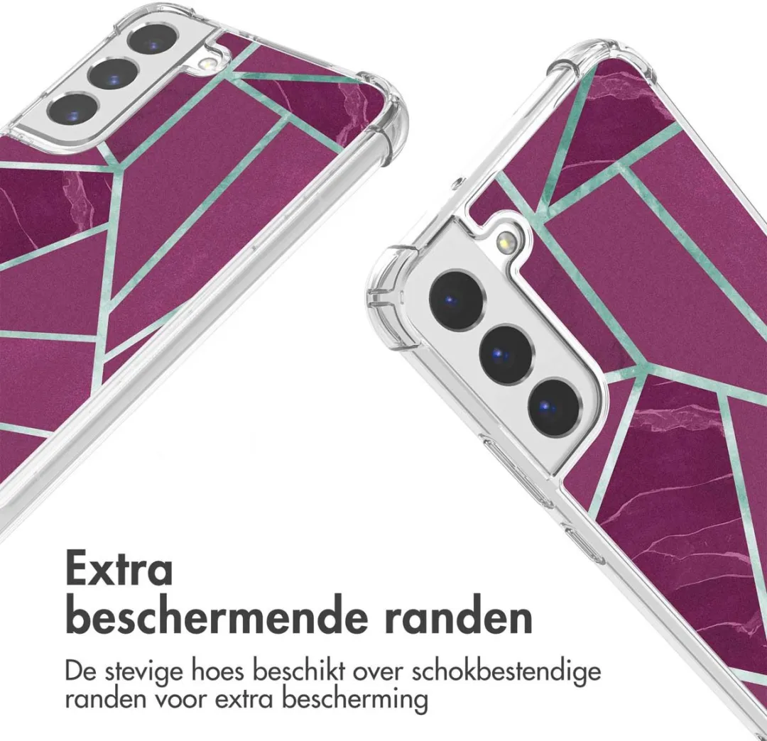 Imoshion Hoesje Samsung Galaxy S22 Plus Bordeaux Graphic
