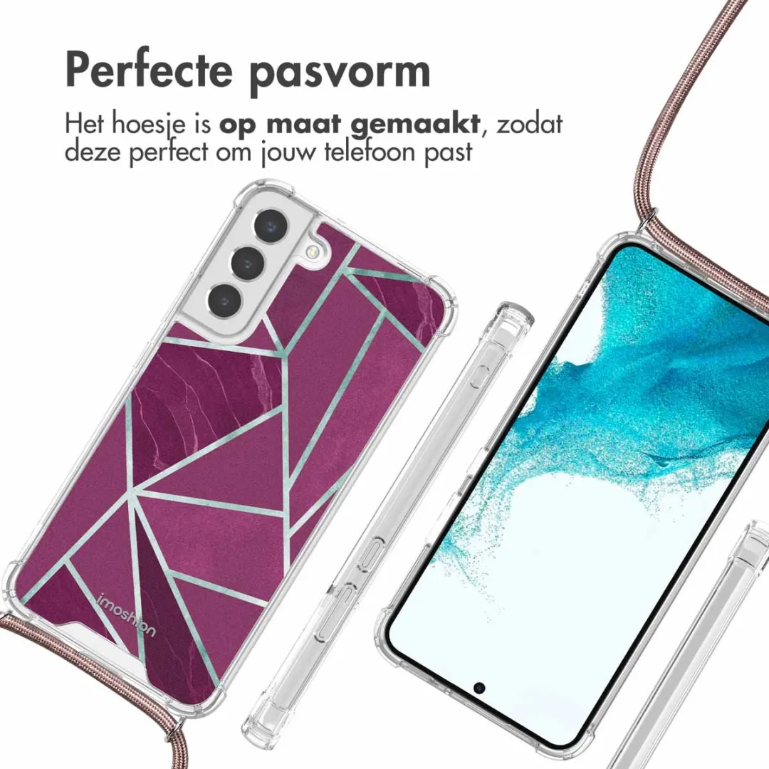 Imoshion Hoesje Samsung Galaxy S22 Plus Bordeaux Graphic