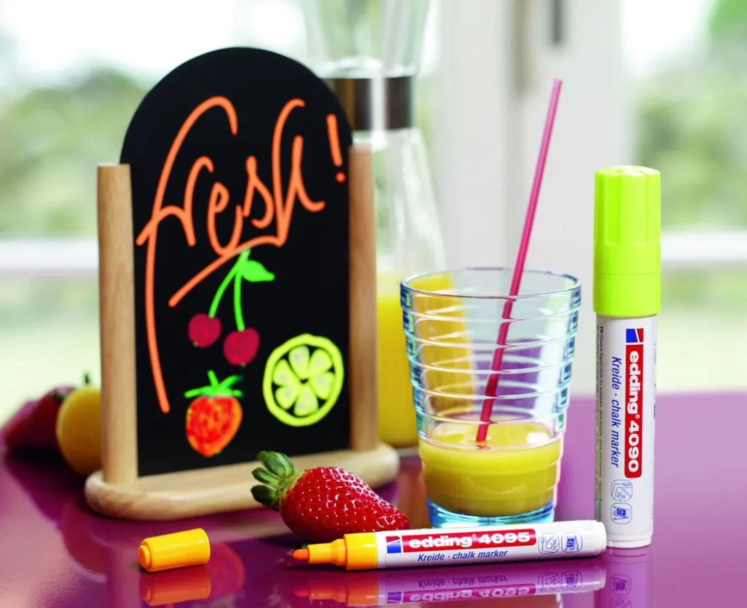 Edding 4090 krijtmarker (4-15 mm rond) Neon Groen