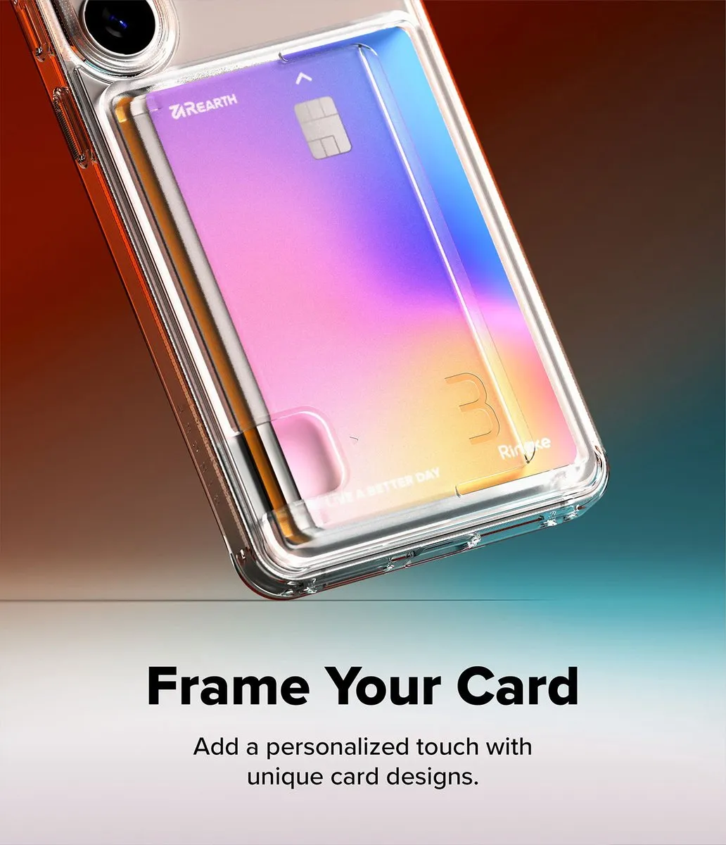 Ringke Fusion Card Hoesje Samsung Galaxy S26 - 3 Pasjes - Transparant - afbeelding 6 van 6