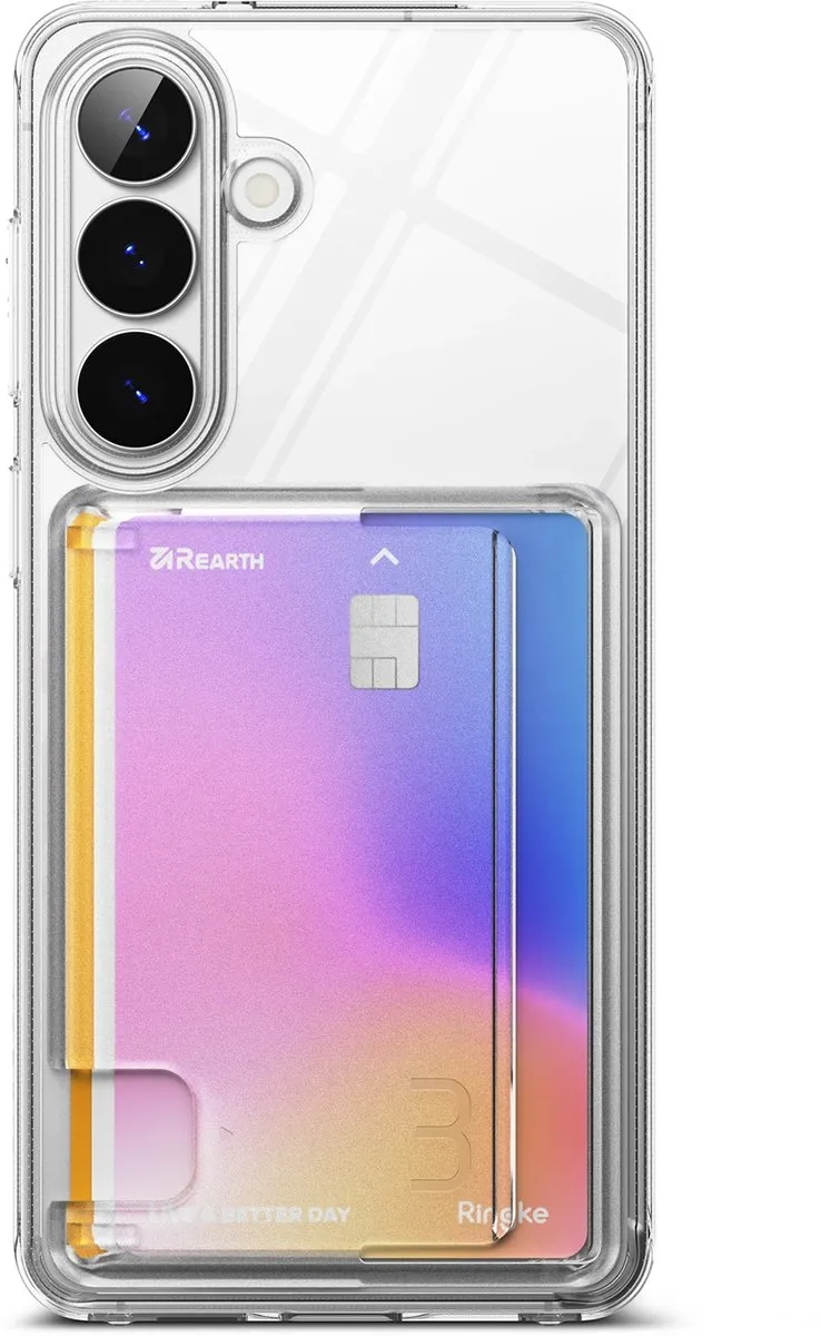 Ringke Fusion Card Hoesje Samsung Galaxy S26 - 3 Pasjes - Transparant