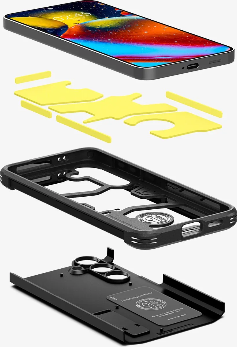 Spigen Tough Armor Hoesje ACS07355 - Samsung Galaxy S24 - Zwart