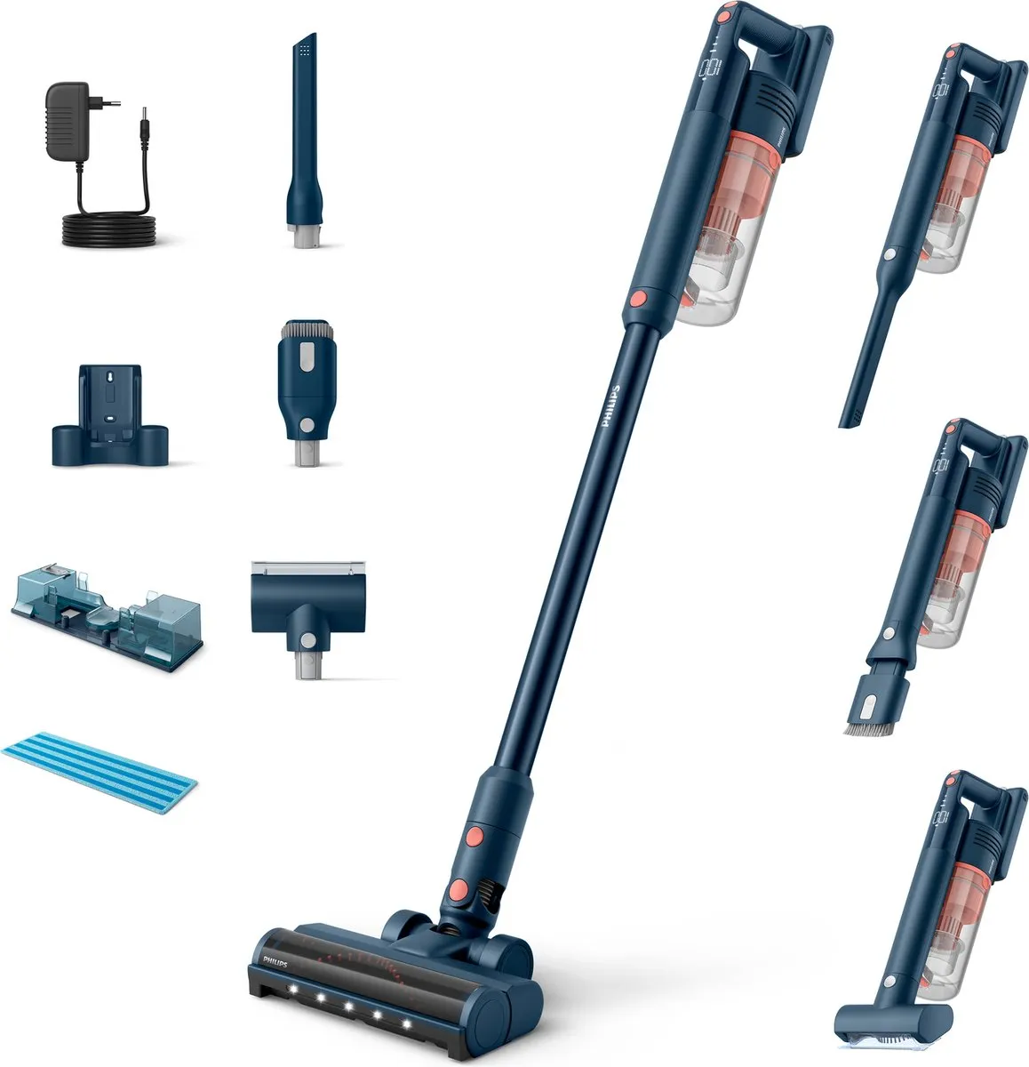 Philips Steelstofzuiger XC5142/01 Aqua - Blauw
