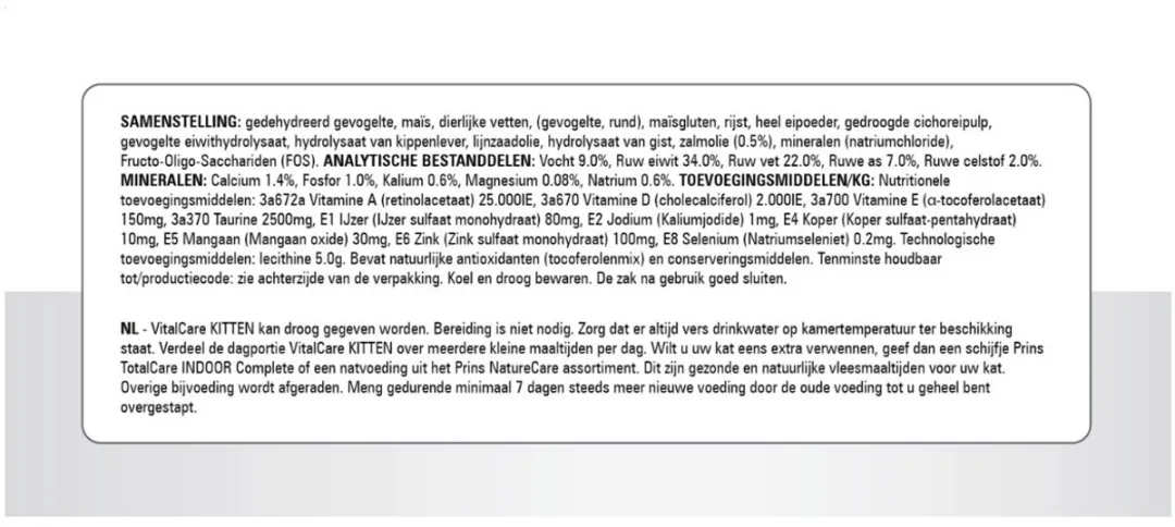 Prins VitalCare Kittenbrok 400g