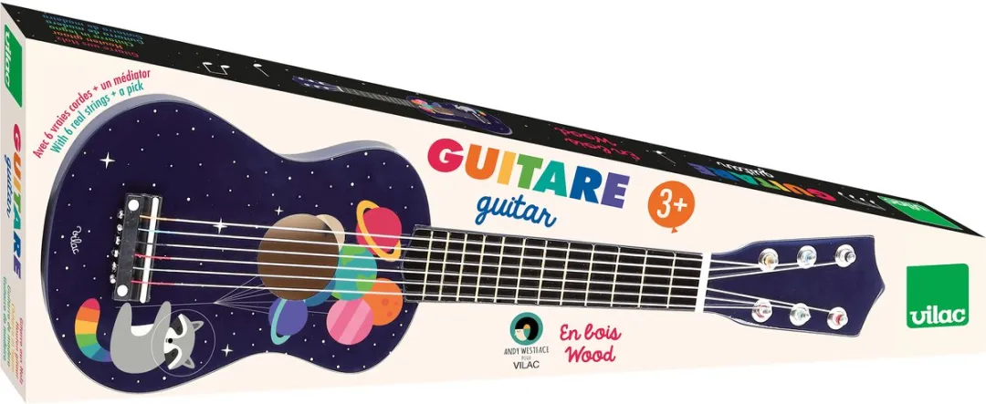 Vilac Houten Gitaar - Multicolor