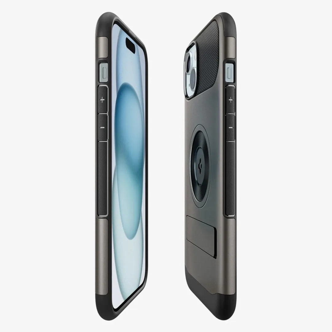 Spigen Slim Armor MagFit ACS06486 iPhone 15 Hoesje - Grijs - afbeelding 6 van 6