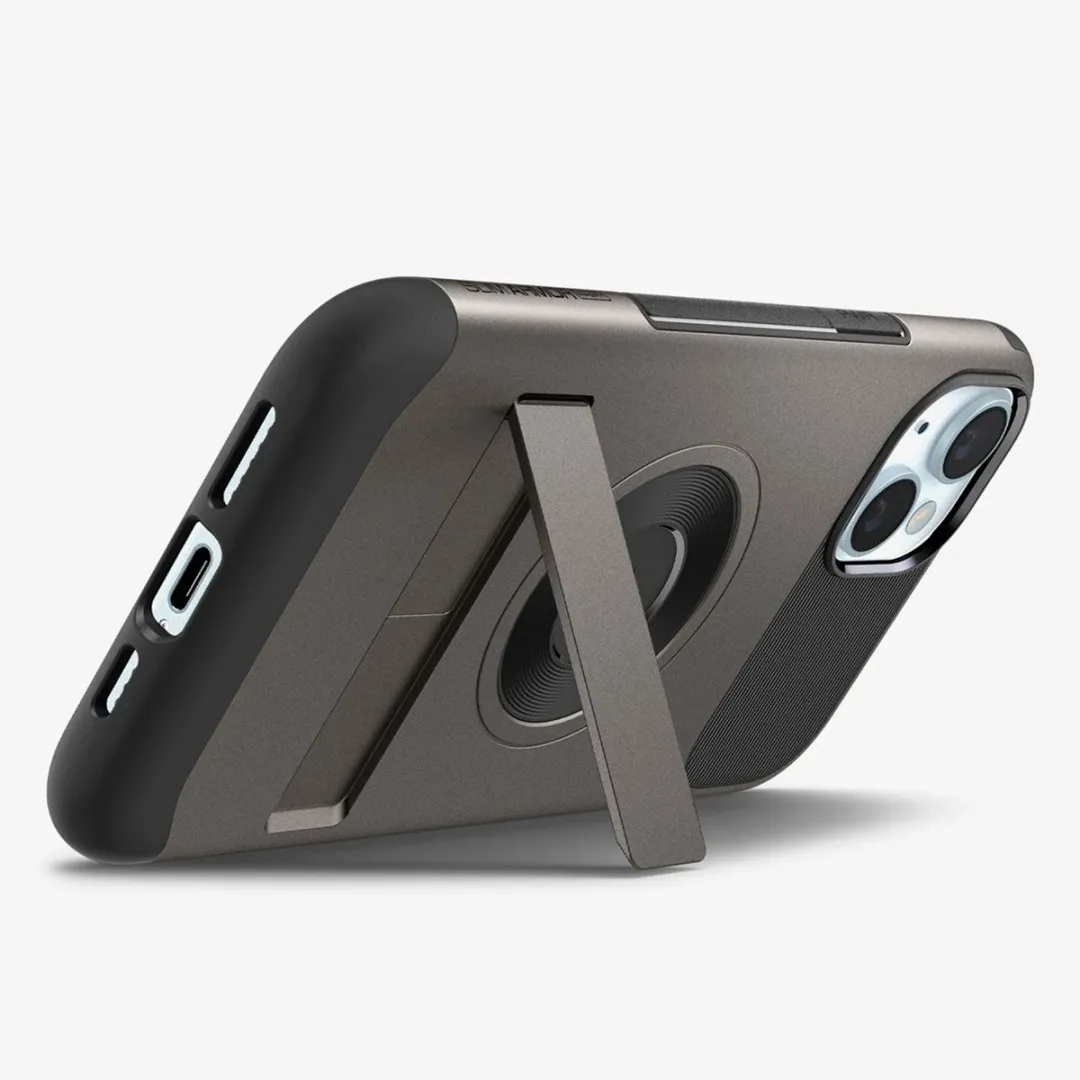 Spigen Slim Armor MagFit ACS06486 iPhone 15 Hoesje - Grijs