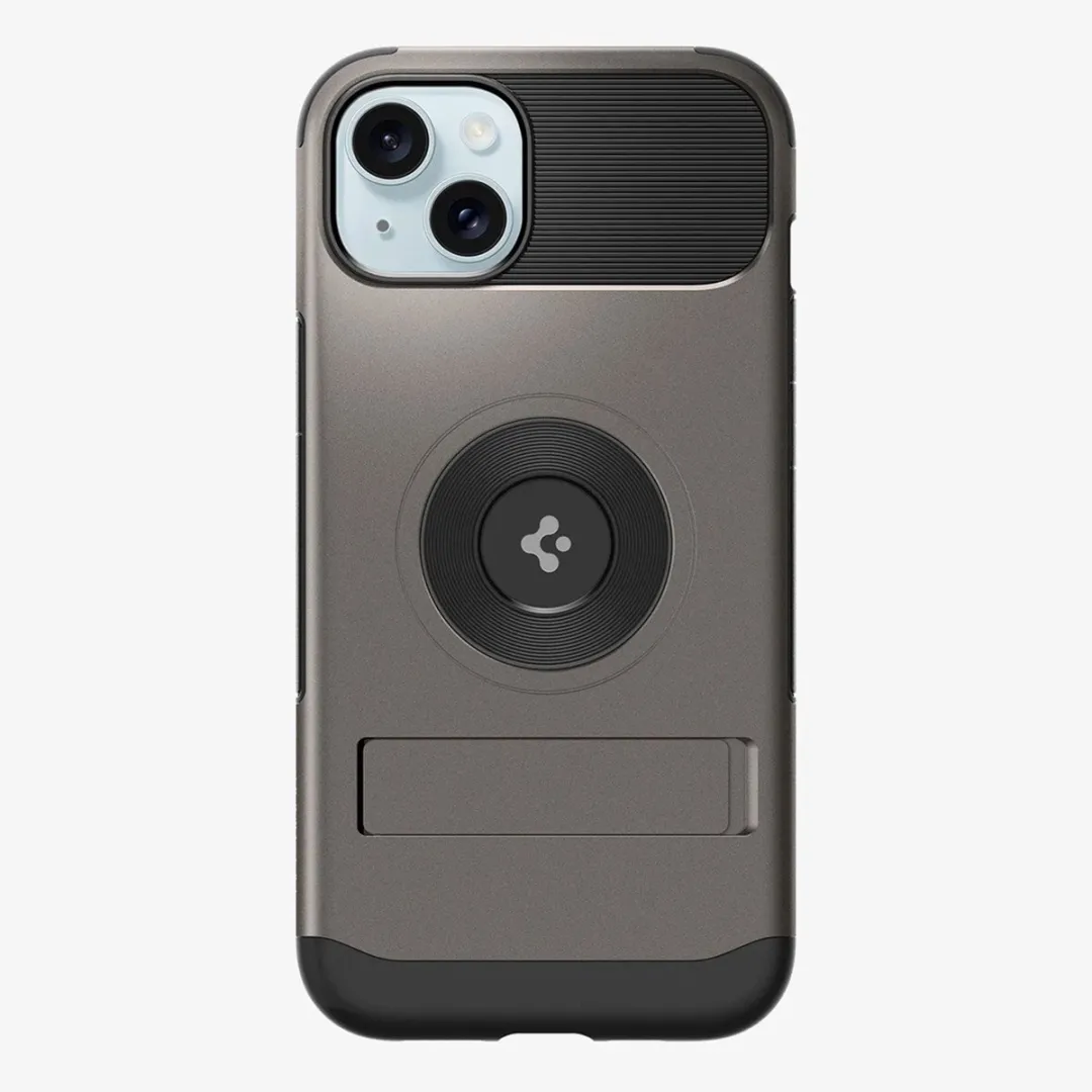 Spigen Slim Armor MagFit ACS06486 iPhone 15 Hoesje - Grijs