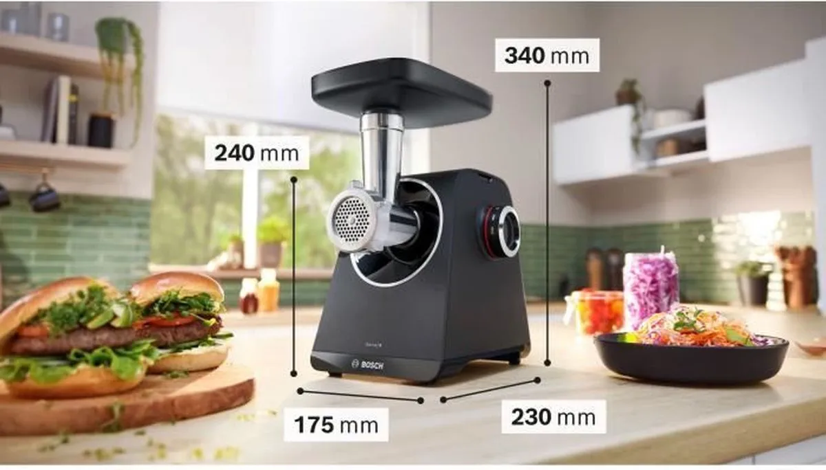 Bosch MFWS430B Vleesmolen 1900W - 2 Snelheden - Zwart