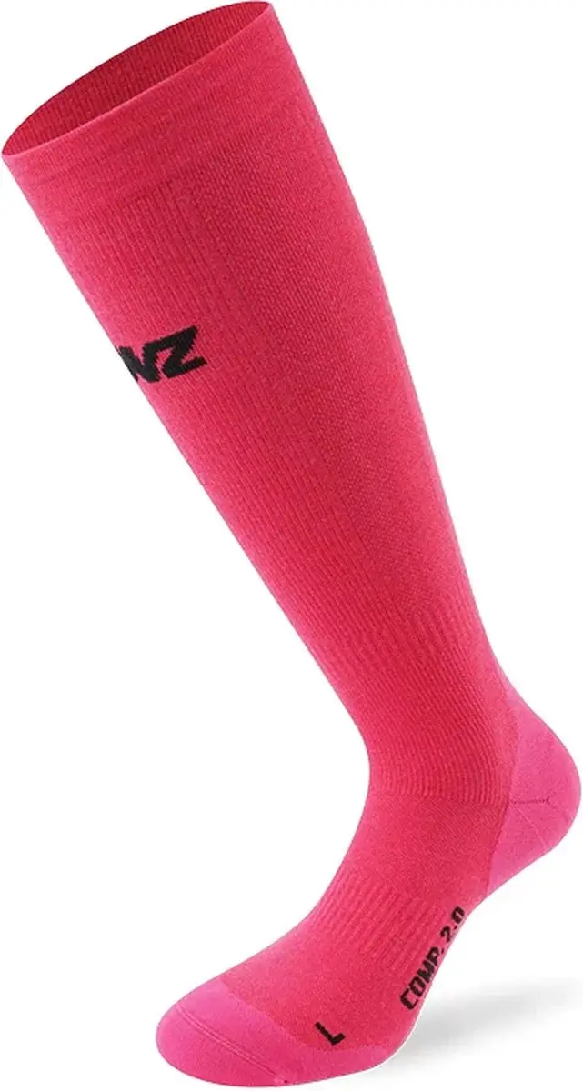 Lenz Compression 2.0 Merino Skisokken - Roze - afbeelding 3 van 6