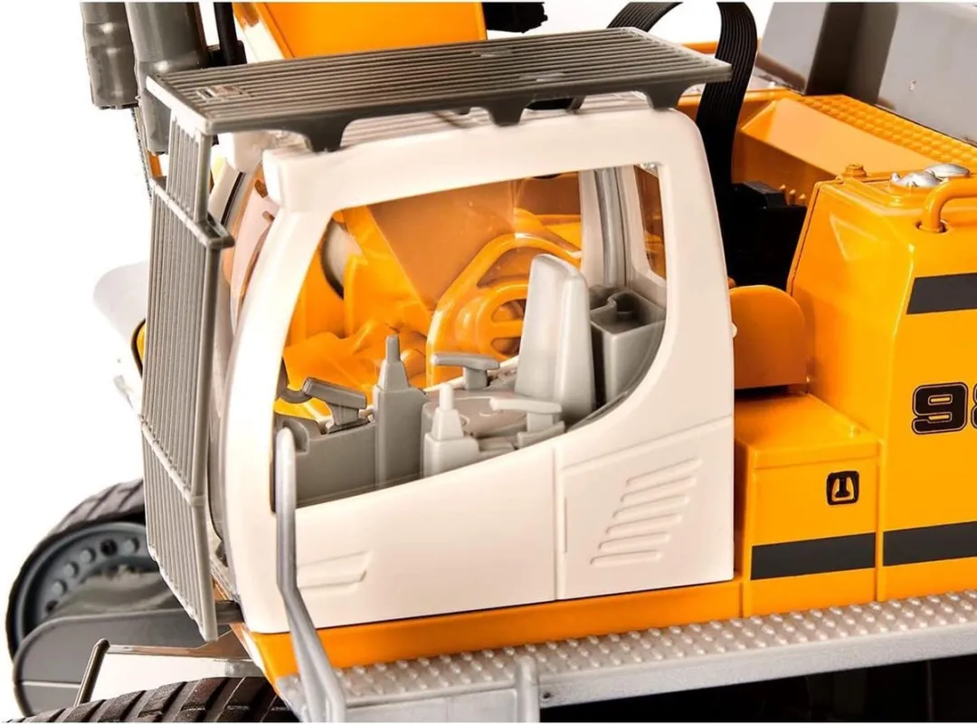SIKU 6740 Liebherr R980 SME Rupsgraafmachine - Geel
