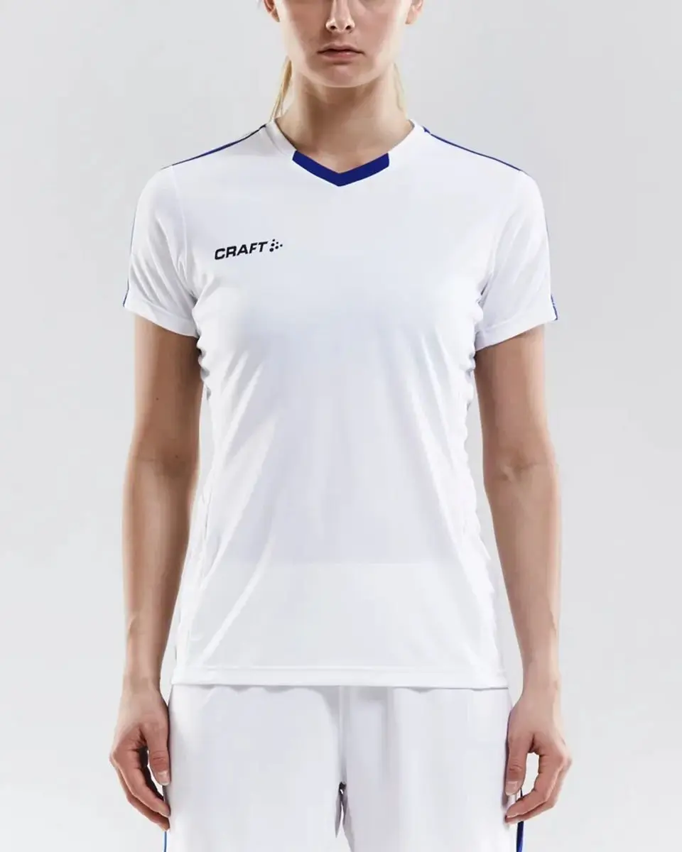 Craft Progress Contrast Dames Shirt - Wit/Royal - afbeelding 2 van 3