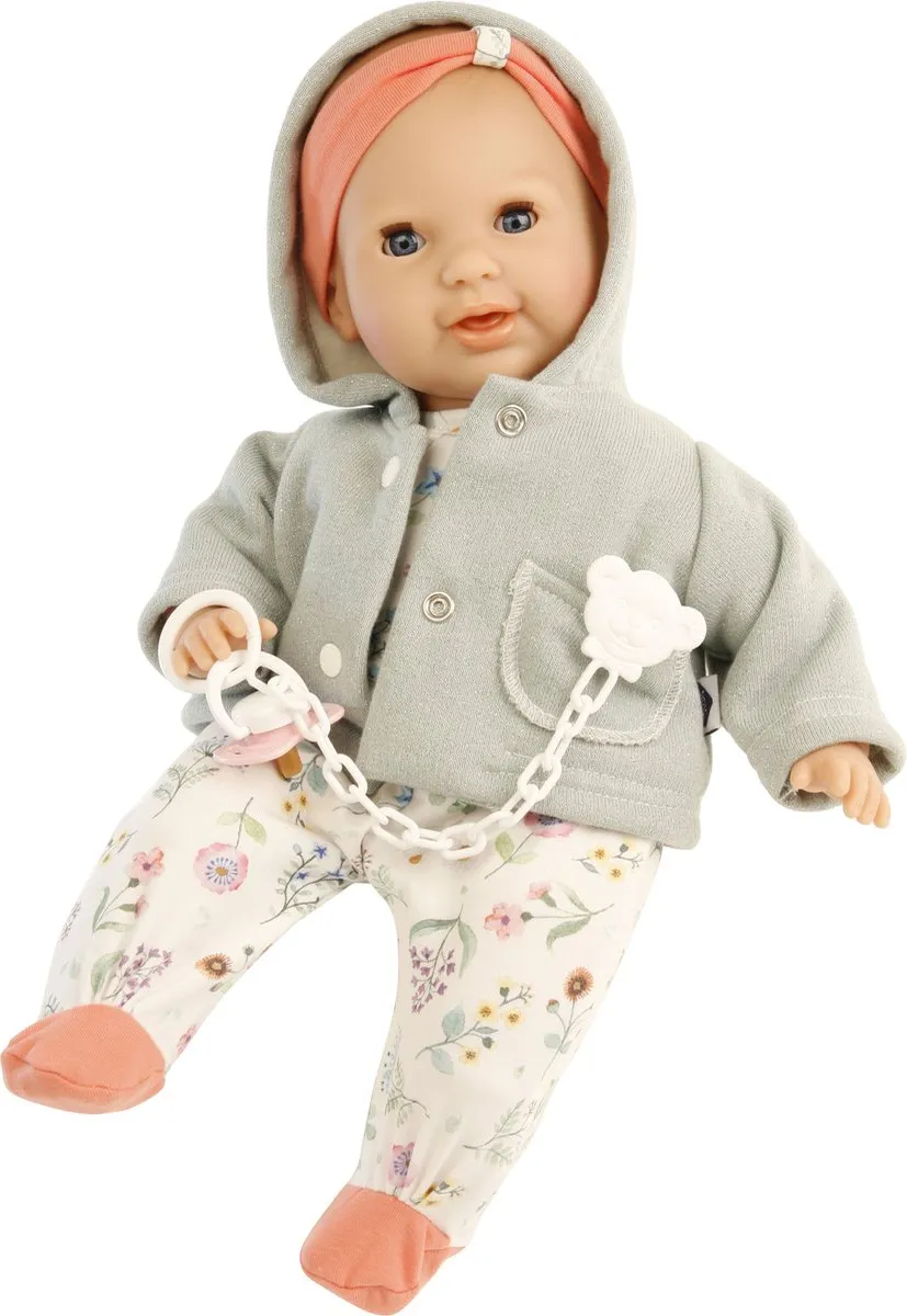 Schildkröt Poppenkleding Overall - Donkergroen - 37cm