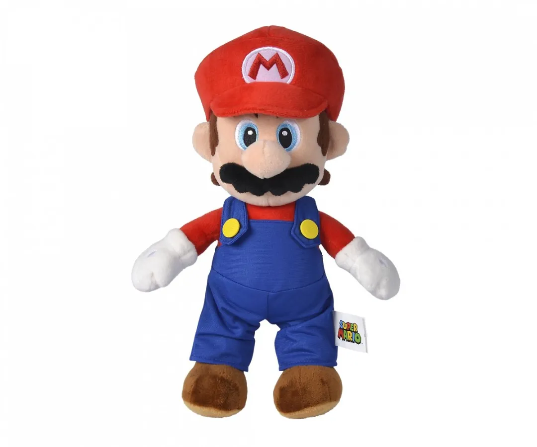 Nicotoy Mario Pluche 30cm - Knuffel Multicolor