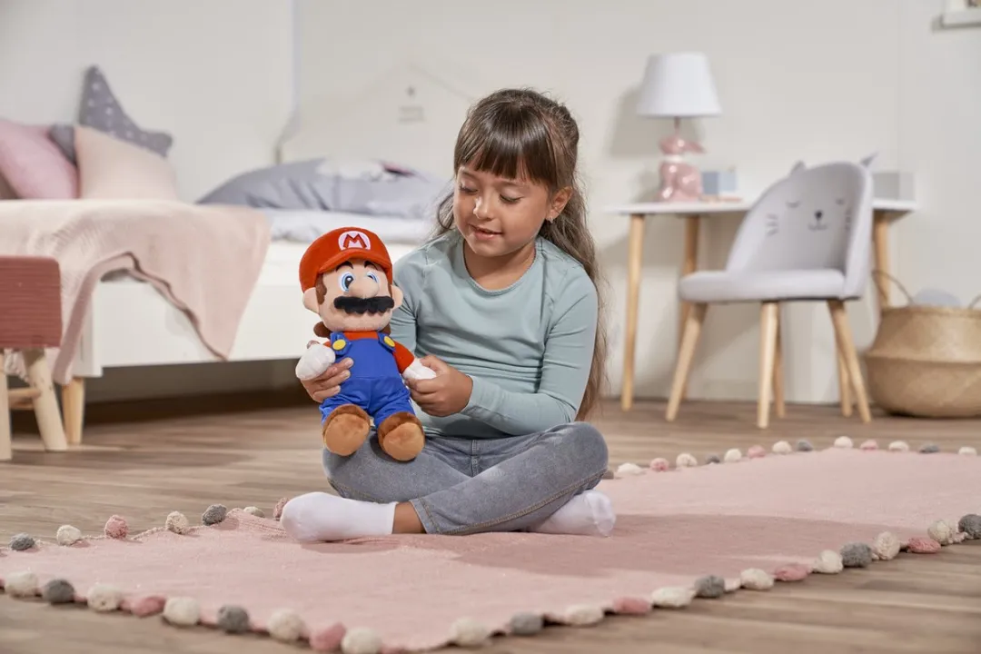 Nicotoy Mario Pluche 30cm - Knuffel Multicolor