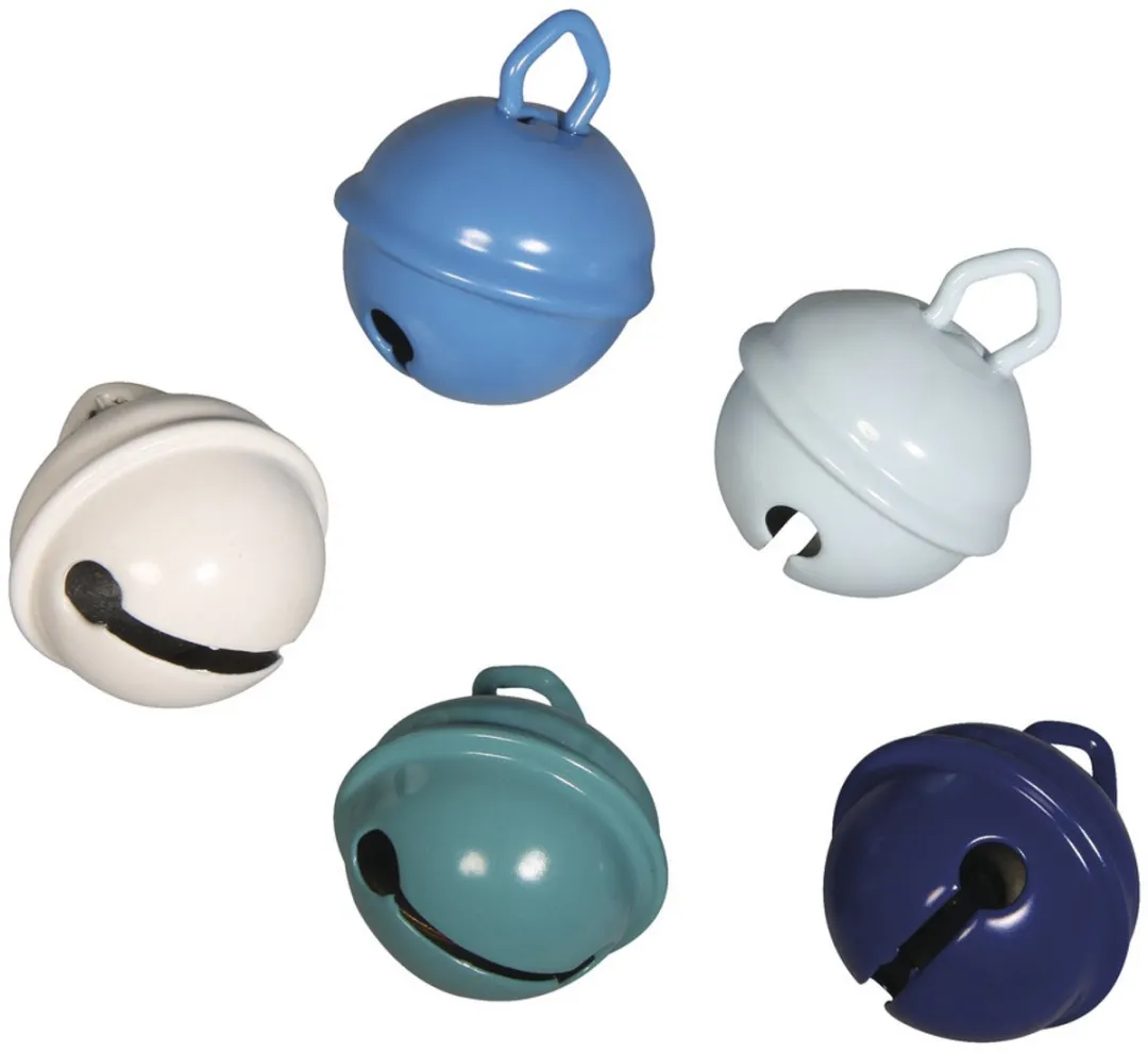 Rayher Metalen Belletjes Blauw Mix 15mm