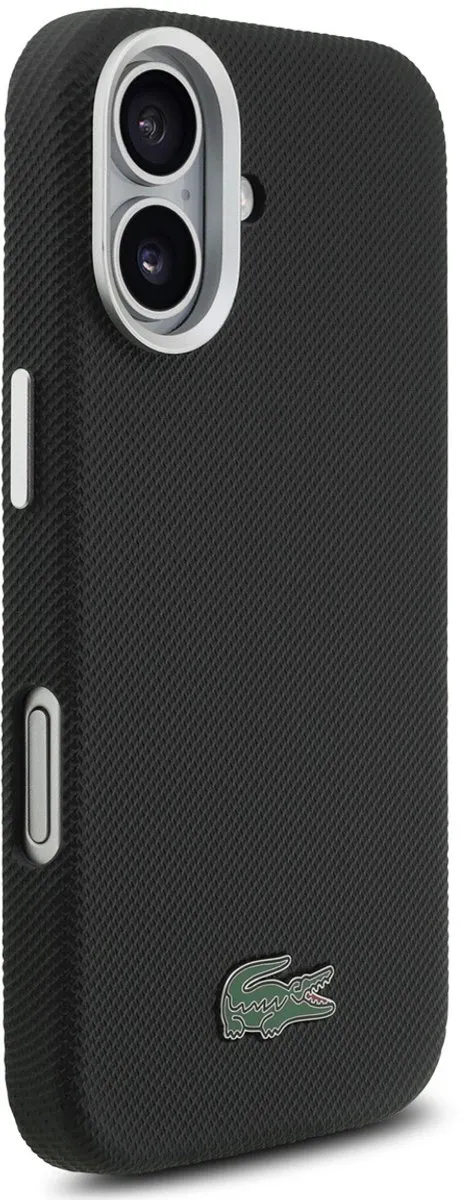 Lacoste Back Cover Case iPhone 17 - Zwart - MagSafe