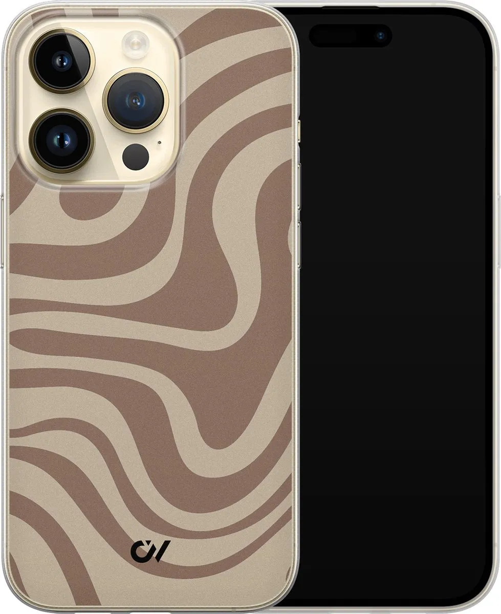 Casevibes iPhone 14 Pro Hoesje A/14P/UV/022 - Bruin