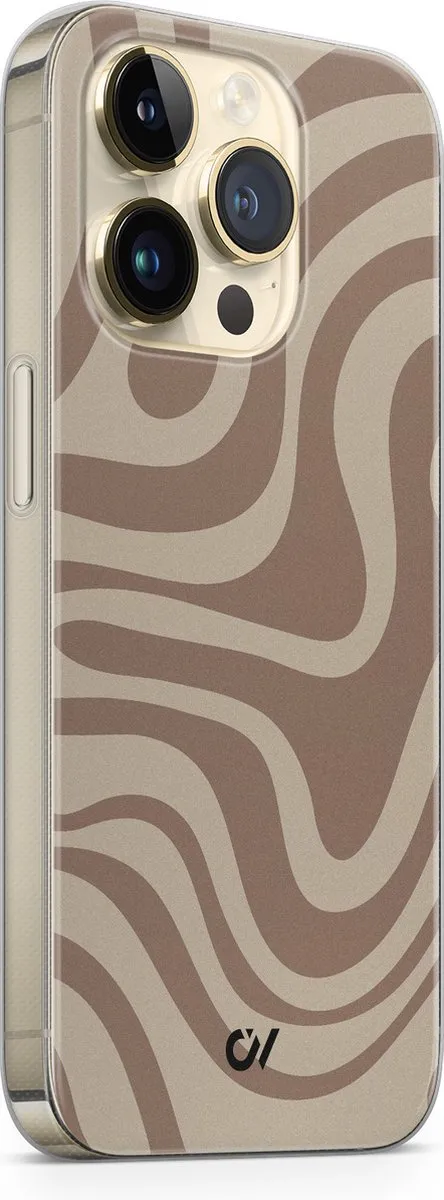 Casevibes iPhone 14 Pro Hoesje A/14P/UV/022 - Bruin