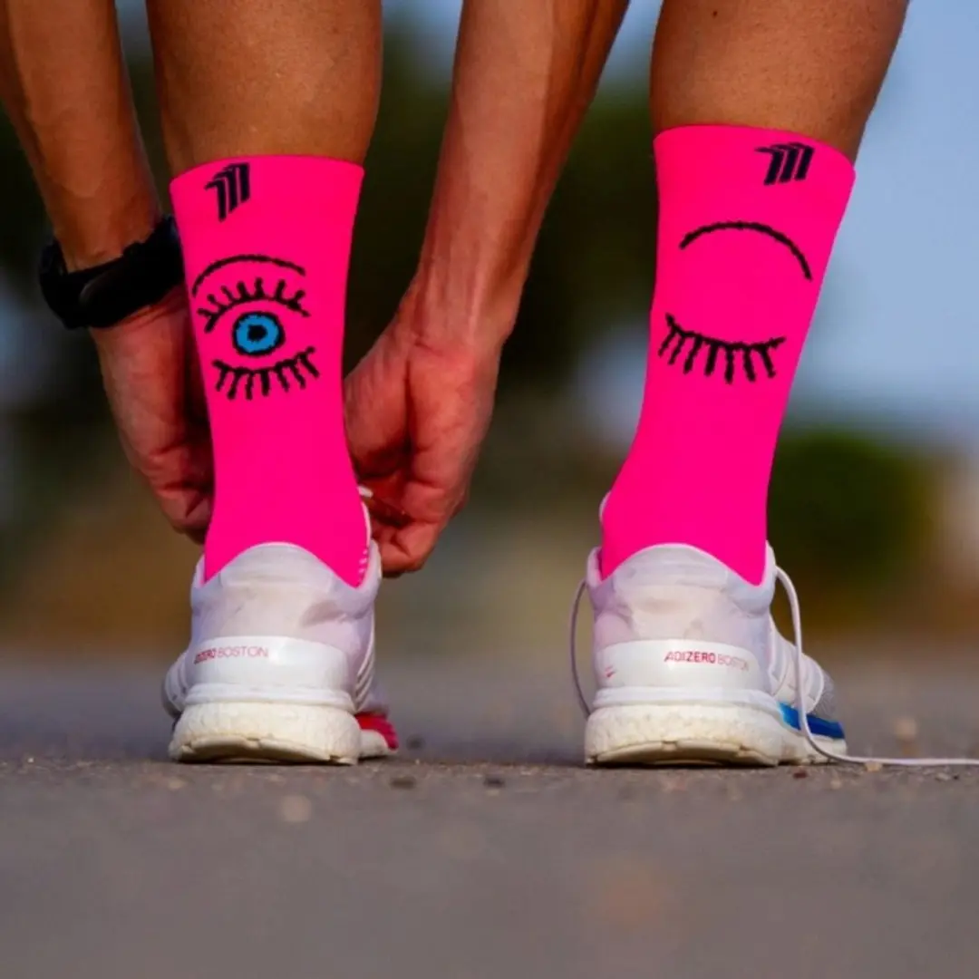 Sporcks Eye Compressie Hardloopsokken Roze - EU 35-37 - afbeelding 2 van 5
