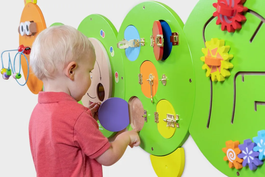 Viga Toys Caterpillar Activity Wall Panels Multicolor